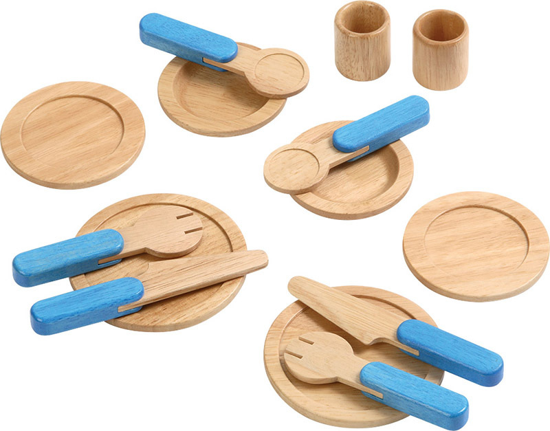 *Voila Timber Cookware - Tableware 14pcs