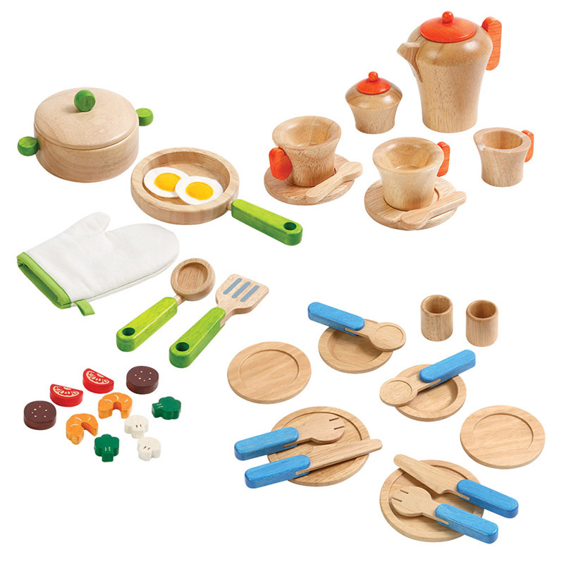 Voila Timber Cookware - 43pc Set