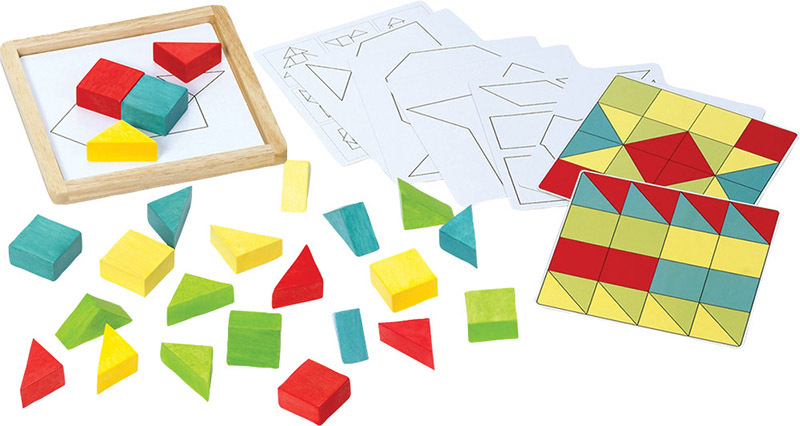 *Voila Basic Versa Tiles Wooden Puzzle/Game