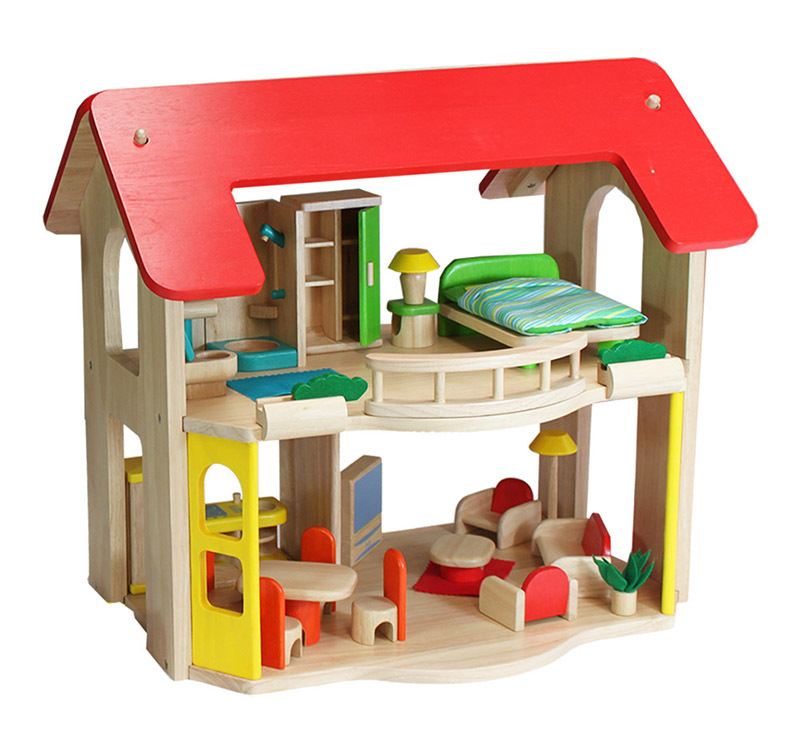 *Voila Happy Doll House With Furniture