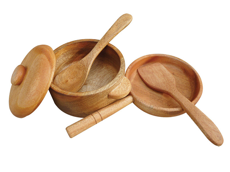 Mahogany Pot & Pan Set - 5pcs