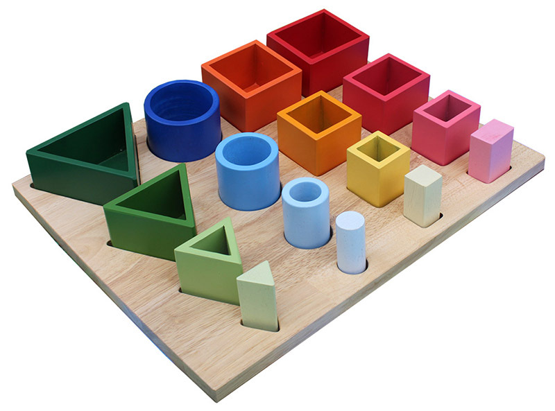 Wooden 3D Sorting & Nesting Board