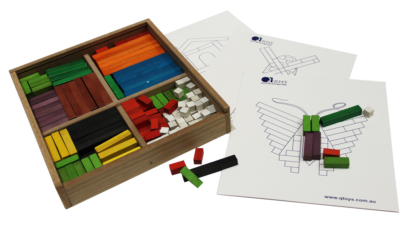 Wooden Cuisenaire Learning Rods