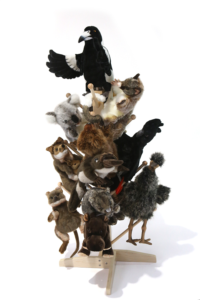 Hansa Puppet Set with Stand - 18pcs