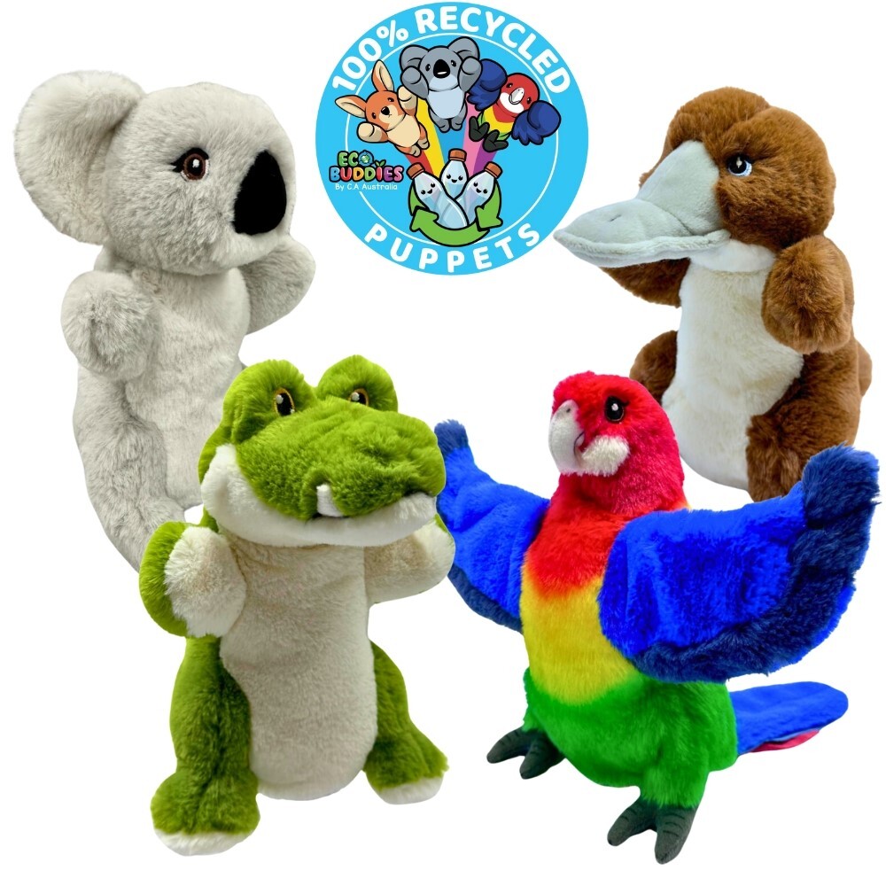 Eco Buddies Hand Puppets - Set 1- 4pcs