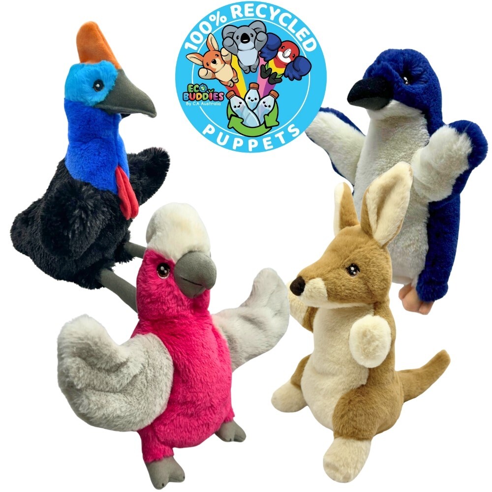 Eco Buddies Hand Puppets - Set 2- 4pcs