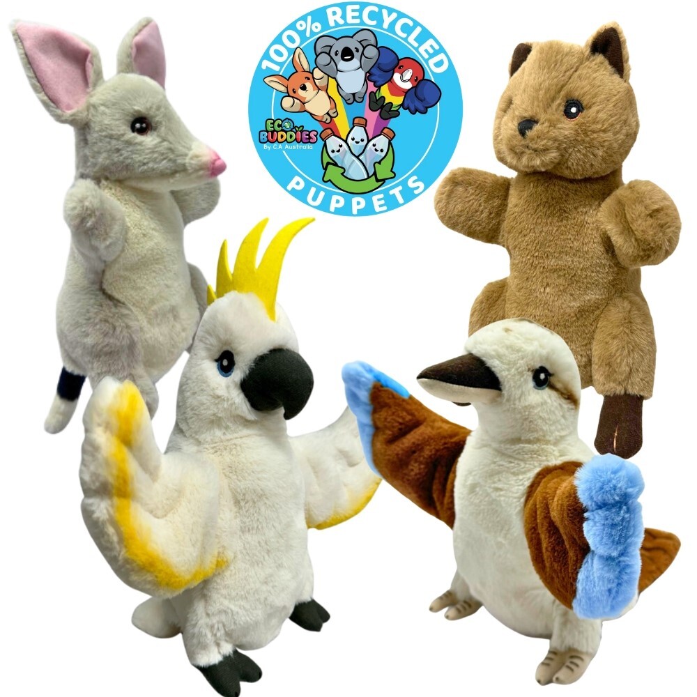 Eco Buddies Hand Puppets - Set 3- 4pcs