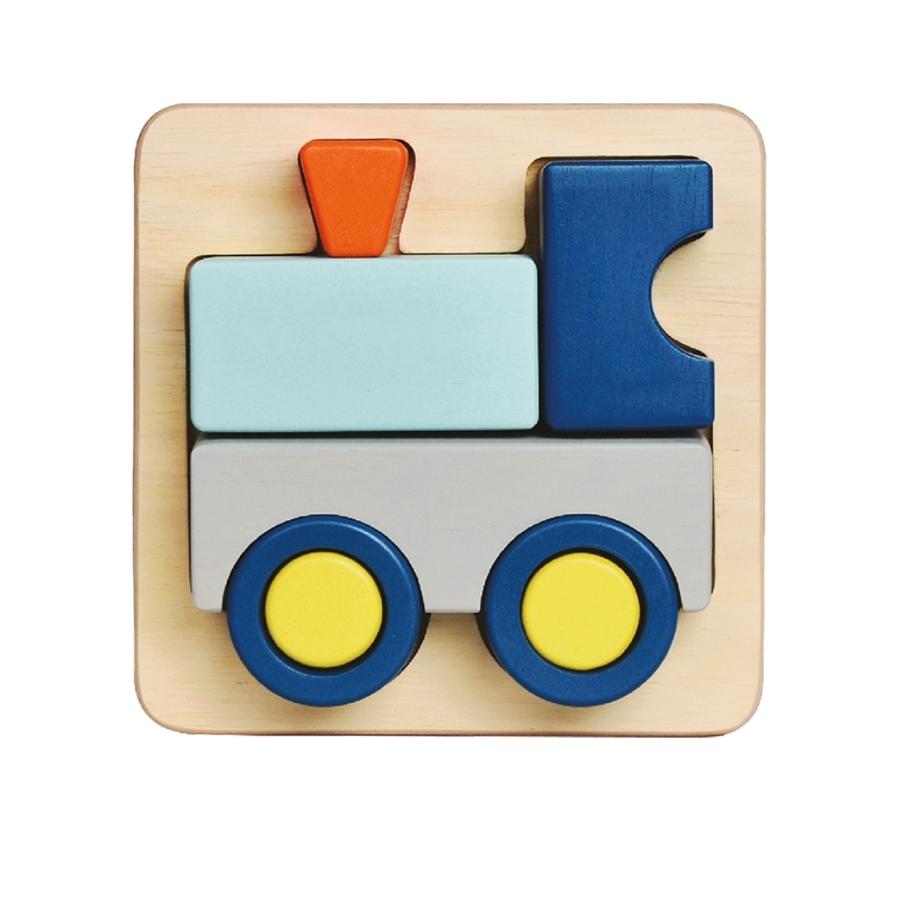 Blue Ribbon Chunky Pastel 3D Tray Puzzle - Train