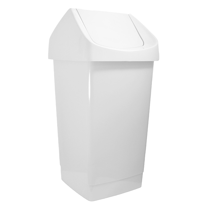 Waste Bin 27L - Swing Top Tidy White