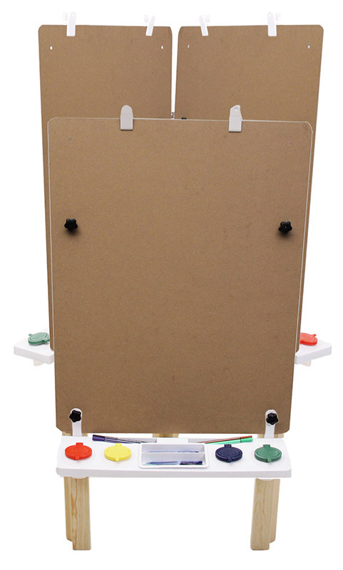MYO Easel - Three wooden legs with three MDF Boards