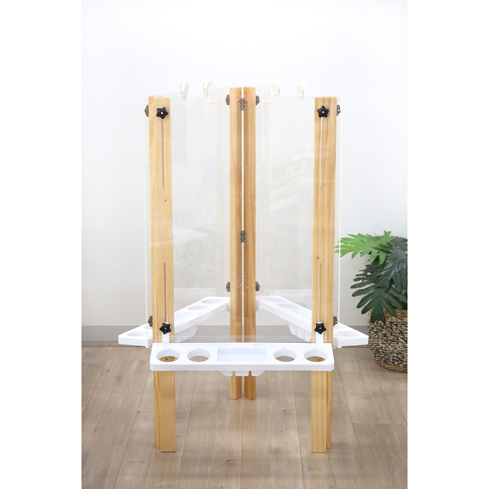MYO Easel - 3 sided Wooden Frame with 3x Clear Boards