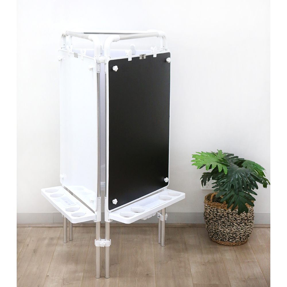 MYO Easel - 3 Outdoor Aluminium frames with 3x 2-Sided Boards (Magnetic White/Chalk)