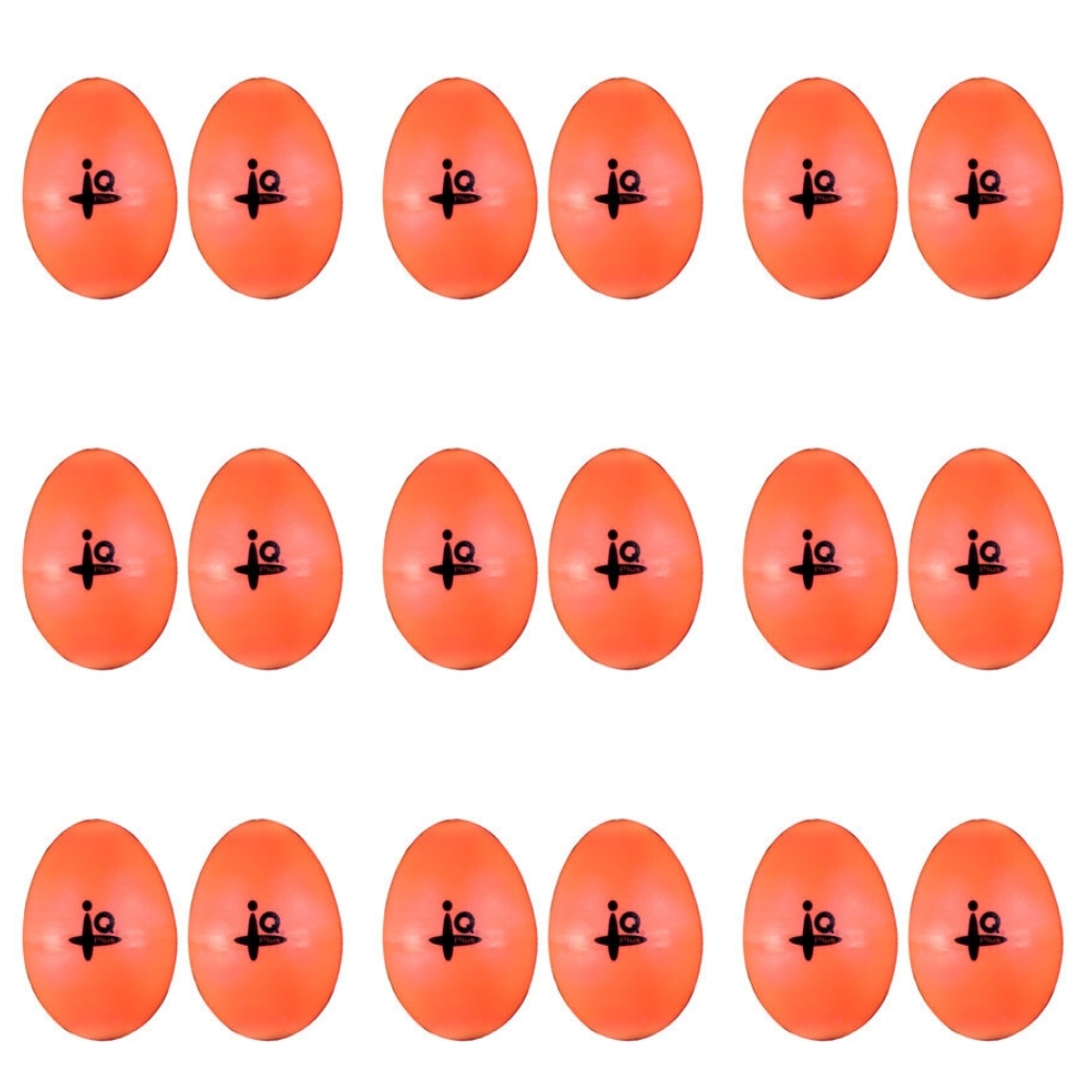 IQ Plus Plastic Egg Shakers - 12pk