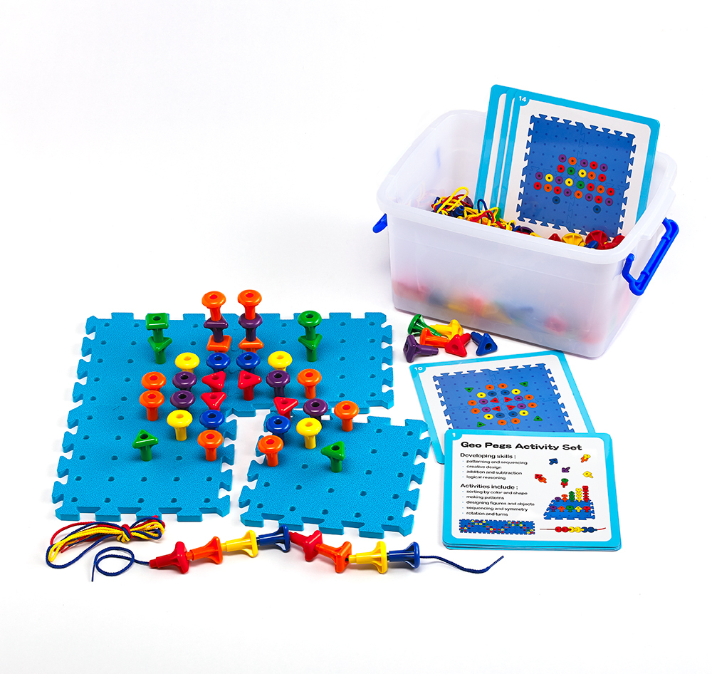 Geo Pegboard Activity Set - 160pcs