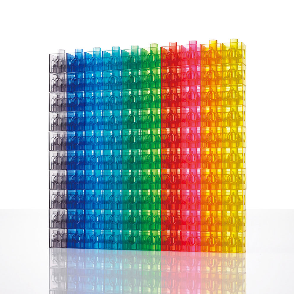 Translucent Linking Cubes - 100pcs