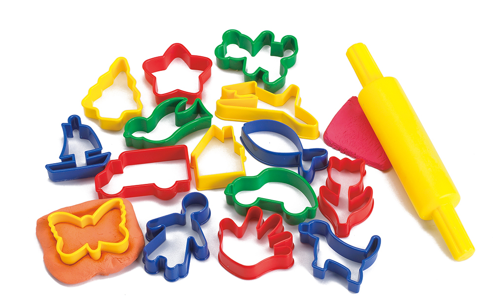 Cookie Cutter And Rolling Pin Kit - 17pcs
