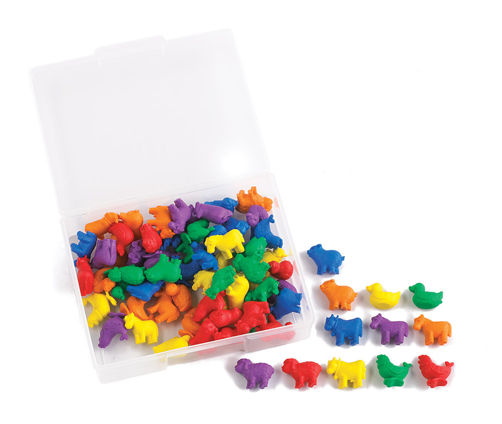 Farm Animal Counters - 72pcs