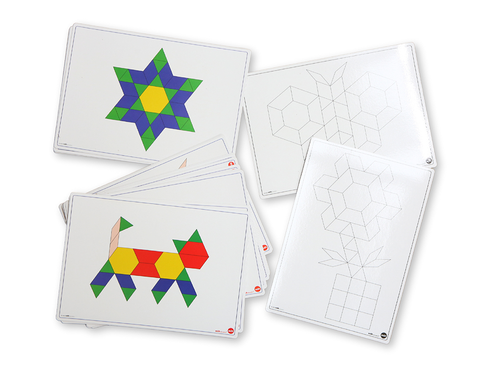 Pattern Block Picture Cards - 23pcs