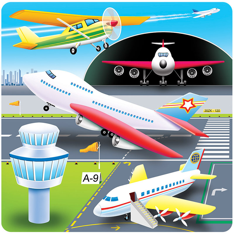 Tuzzles Raised "Busy" Puzzle - Sky 21pcs