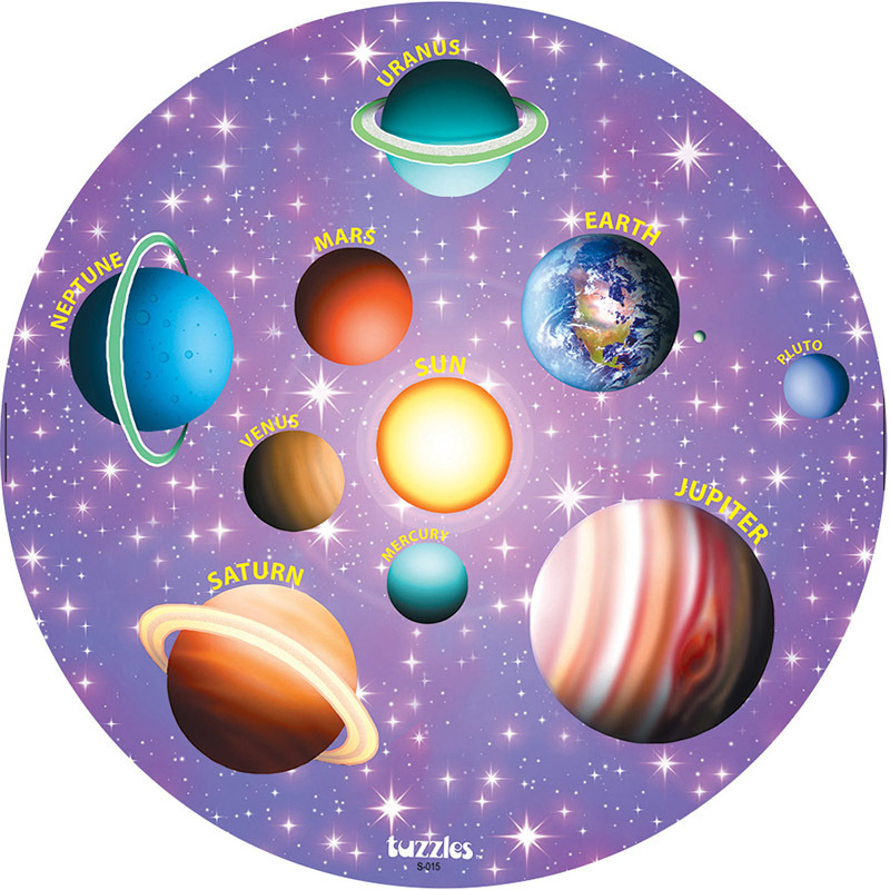 Tuzzles Solar System Raised Puzzle - 10pcs