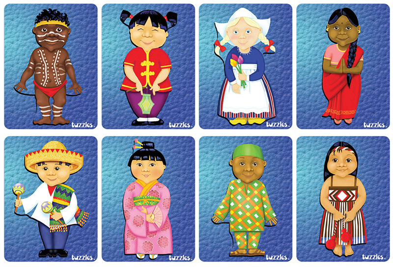 Tuzzles Children Of The World Puzzles - Set of 8