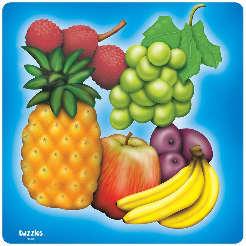 Tuzzles Raised Puzzle - Fruit 17pcs