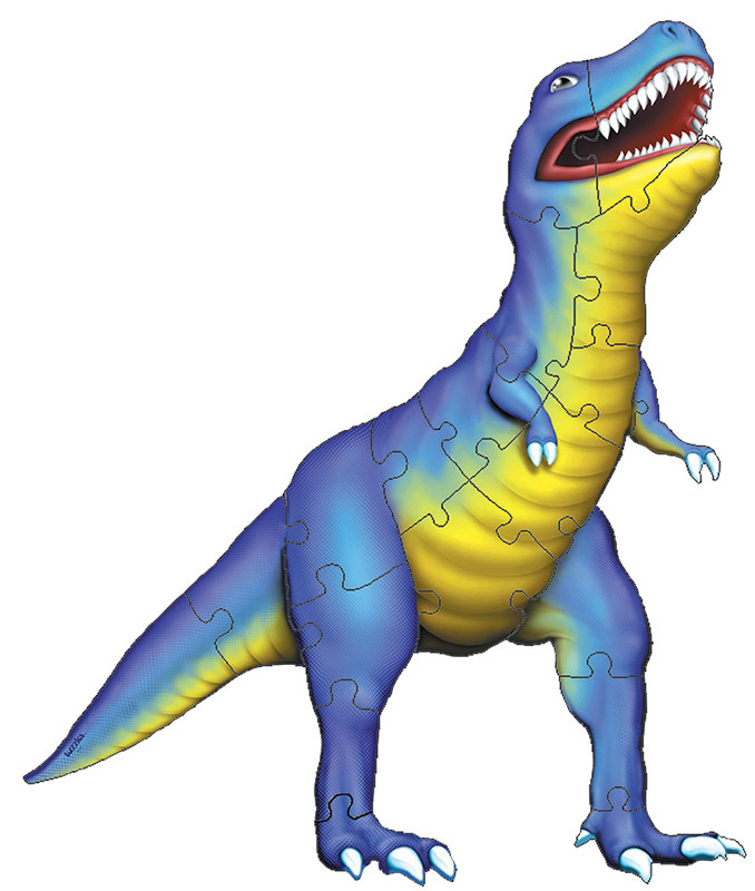 Tuzzles T-Rex Floor Puzzle - 19pcs