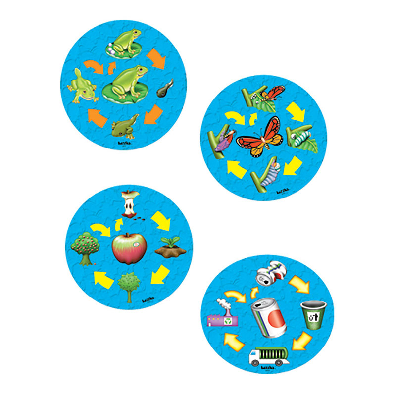 Tuzzles Life Cycle Raised Puzzle - Set of 4