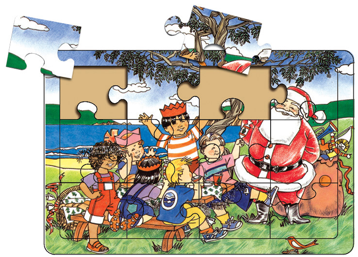 >Tuzzles Early Learners Christmas Party Puzzle - 12pcs
