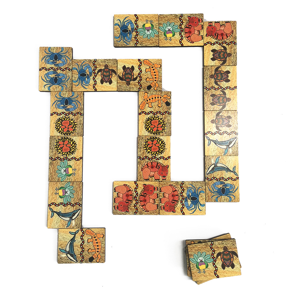 Tuzzles Aboriginal Art Domino Game -28pcs