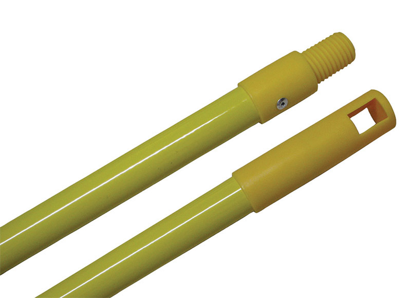 Mop Handle Powder Coated Steel - 25mm x 1.4m Yellow