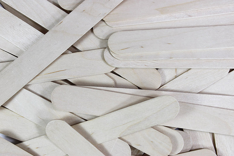 Jumbo Pop Sticks 100pk - Natural Wood