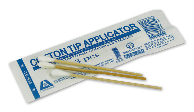 *SPECIAL: Sterile Swabs - 7.5cm (Cotton Bud Style) 3pk