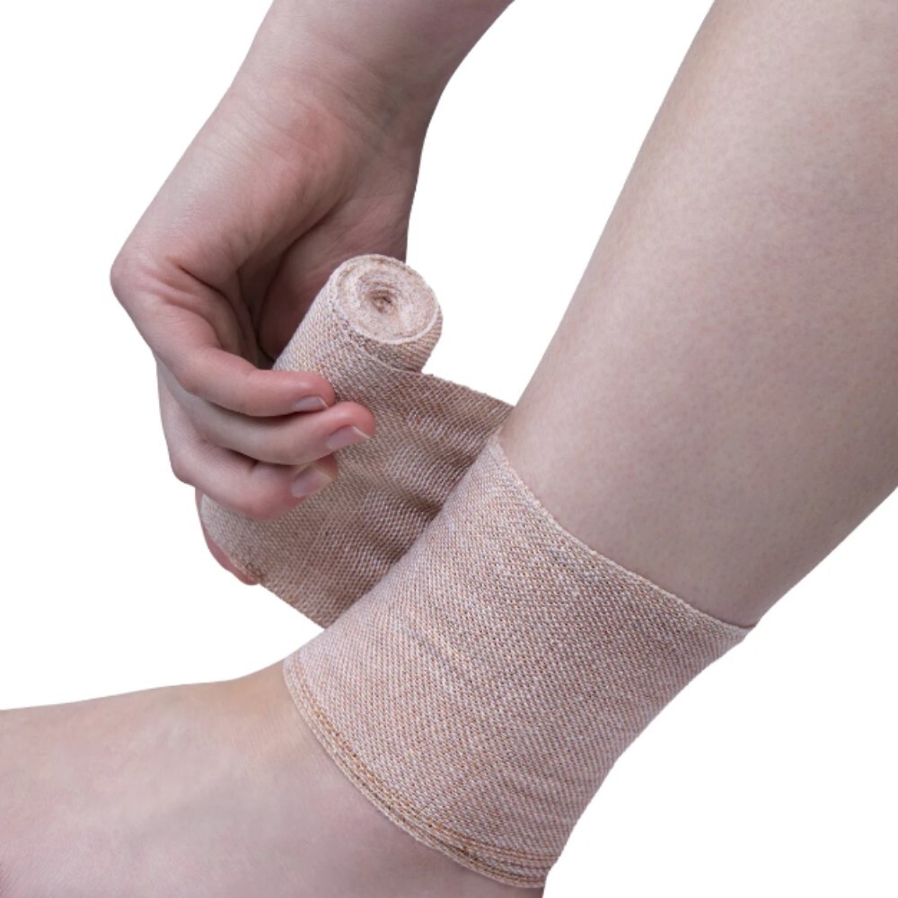 *Crepe Bandage Heavy Weight - Brown 4m x 7.5cm (1.5m Unstretched)