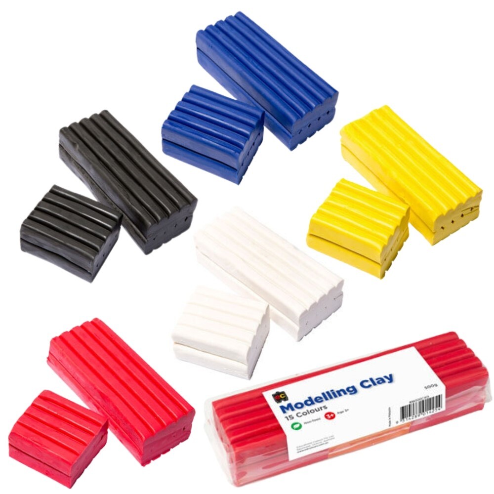 Modelling Clay 500gm  Primary Colours - Set of 5