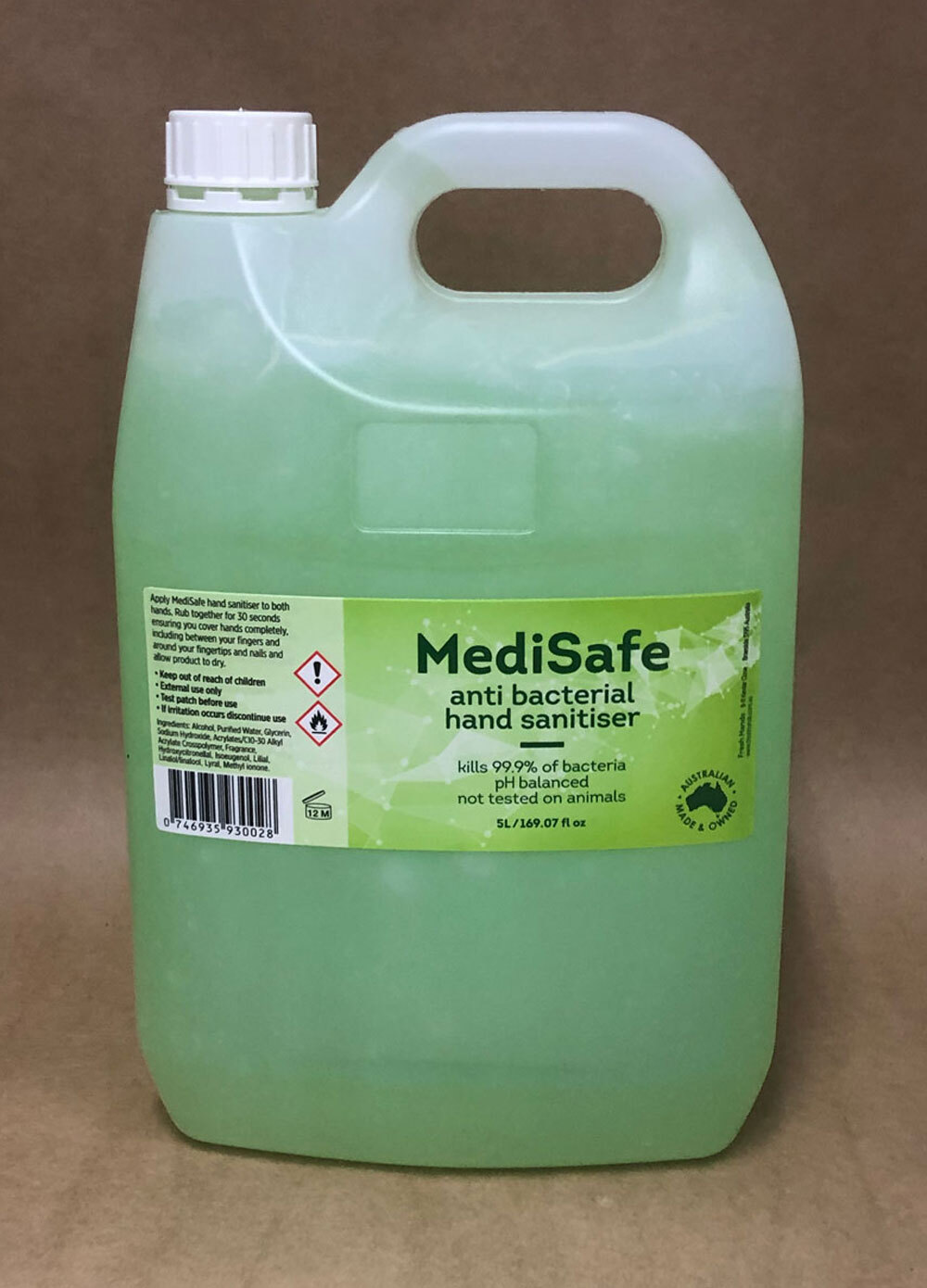 MediSafe Alcohol Based Hand Sanitiser - 5L