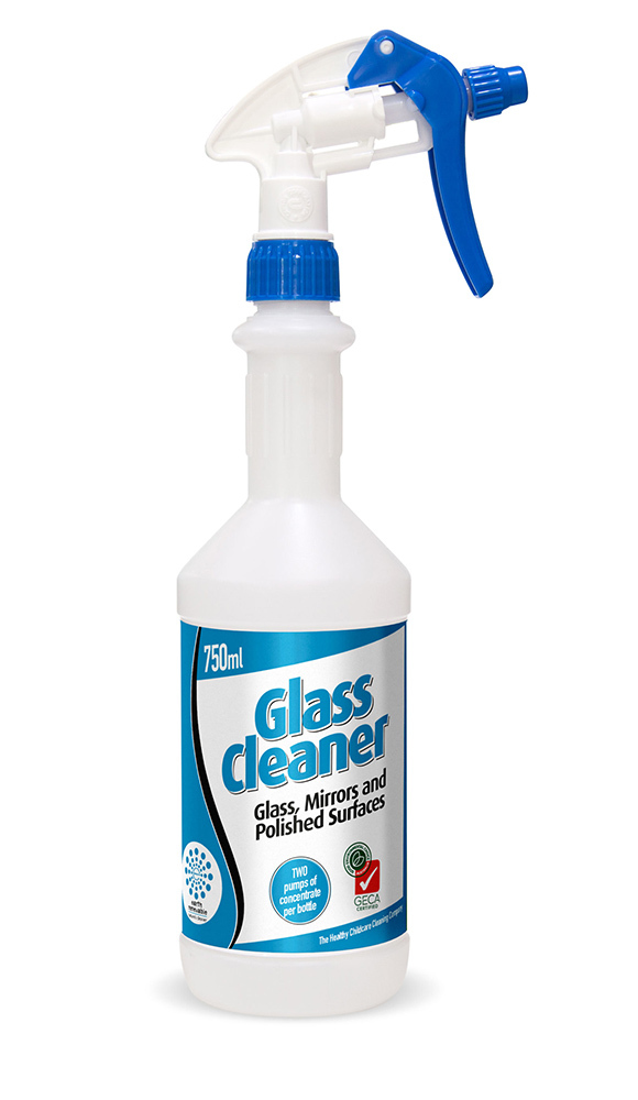 Solo Pak Glass Cleaner - Empty 750ml Labelled Spray Bottle
