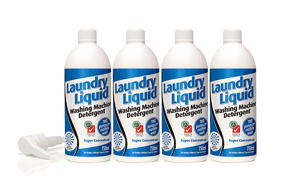 Solo Pak Laundry Liquid - Box of 4 x 750ml Refills & 1 Pump