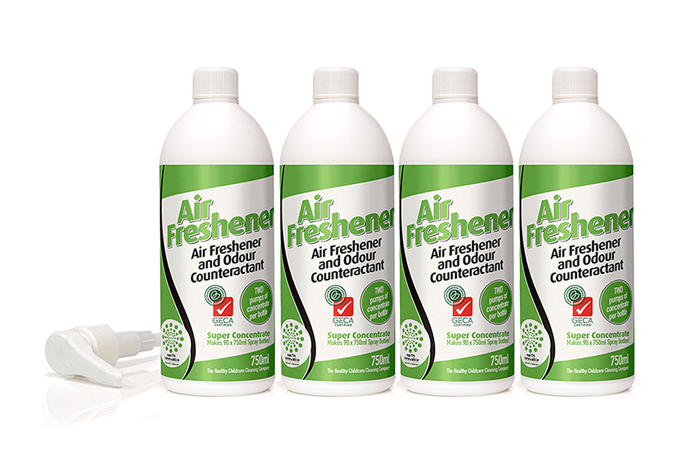 Solo Pak Air Freshener - Box of 4 x 750ml Refills & 1 Pump