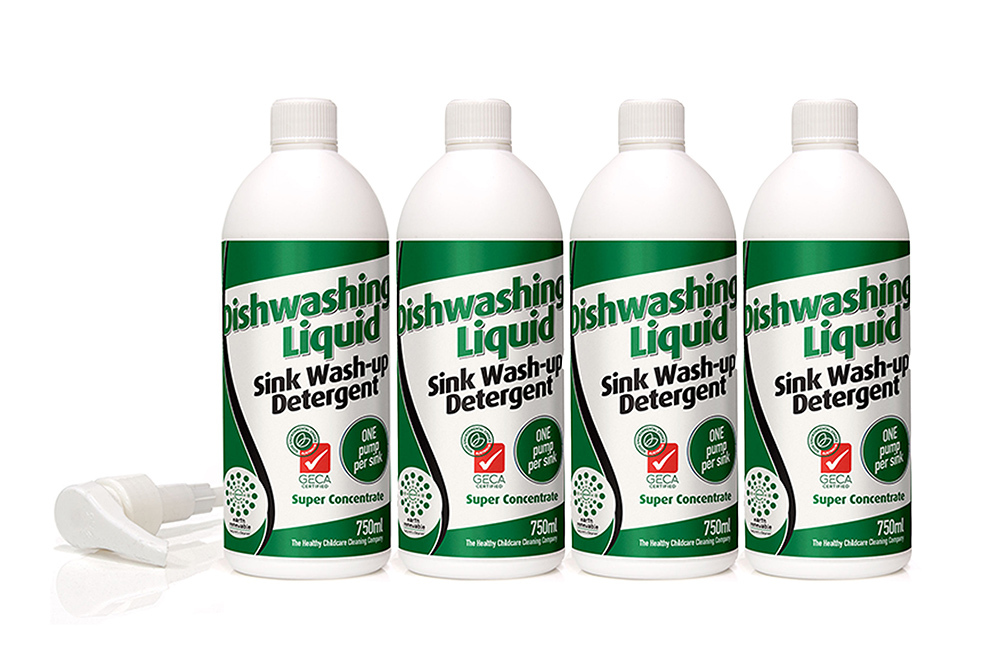 Solo Pak Dishwashing Liquid (Pot Wash) - Box of 4 x 750ml Refills & 1 Pump