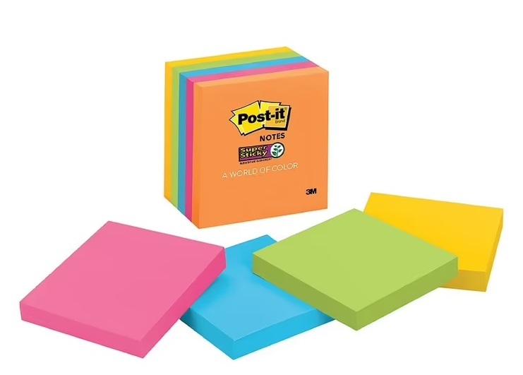 Post-it Sticky Notes - Ultra Colours (654-5UC) 5pk