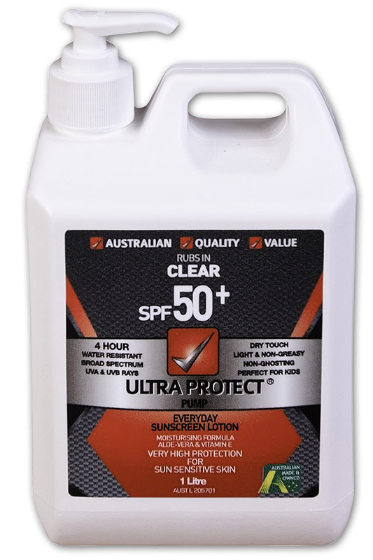 Sunscreen Ultra Protect SPF50+ 1L - with Vitamin E & Aloe Vera