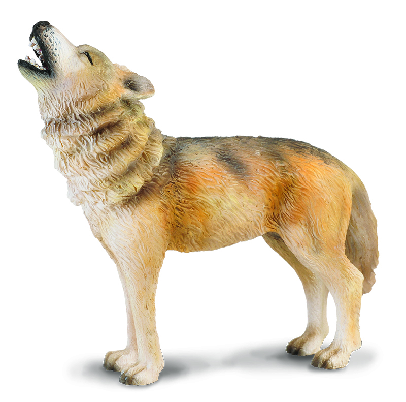 CollectA Woodland Life Replica - Howling Wolf  8.5 x 7.5cmH