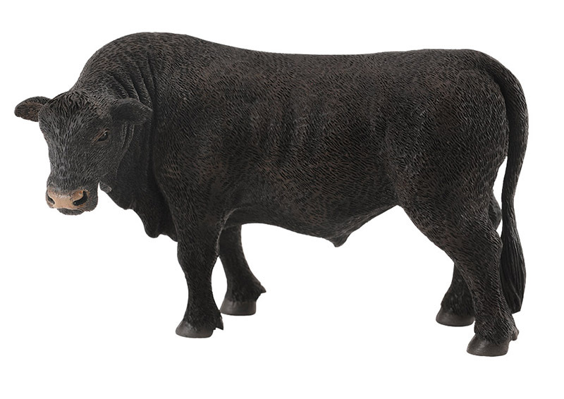 CollectA Farm Life Replica - Black Angus Bull 12 x 6.5cmH