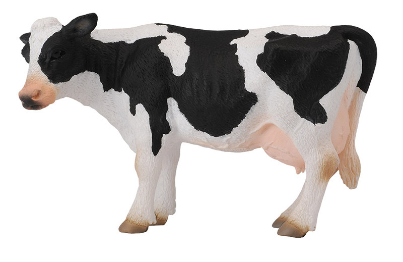 CollectA Farm Life Replica - Friesian Cow 13.5 x 7cmH