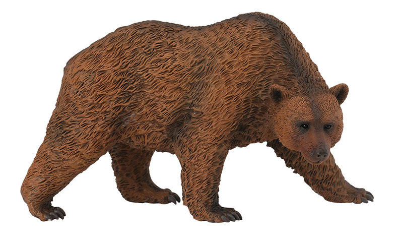 CollectA Wild Life Replica - Brown Bear 11 x 6cmH