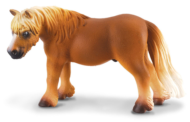 CollectA Horse Life Replica - Shetland Pony Chestnut 9.5 x 5.7cmH