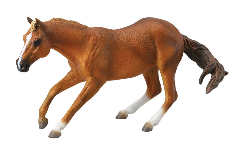 CollectA Horse Life Replica - Quarter Horse Mare Sorrel 16.8 x 8cmH