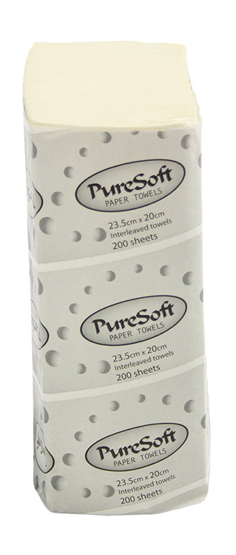Puresoft Slimline Hand Towel - 200 sheets x 16pk (0-2233)