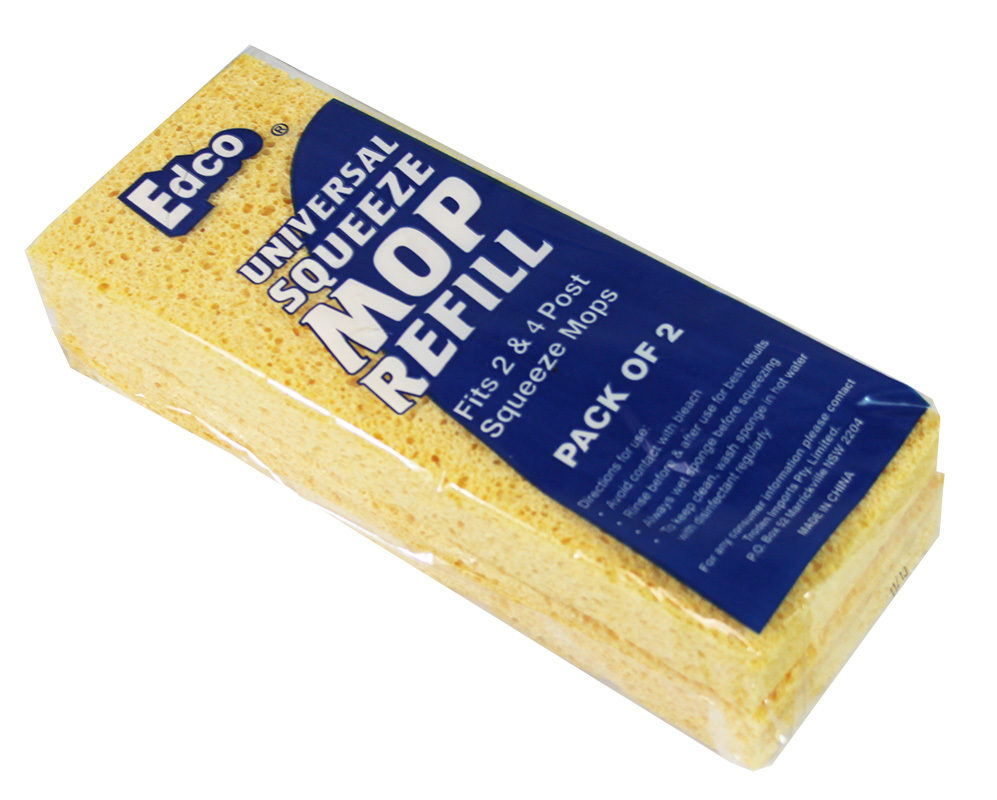 *Sponge & Squeeze Mop - 2/4 Post Refill